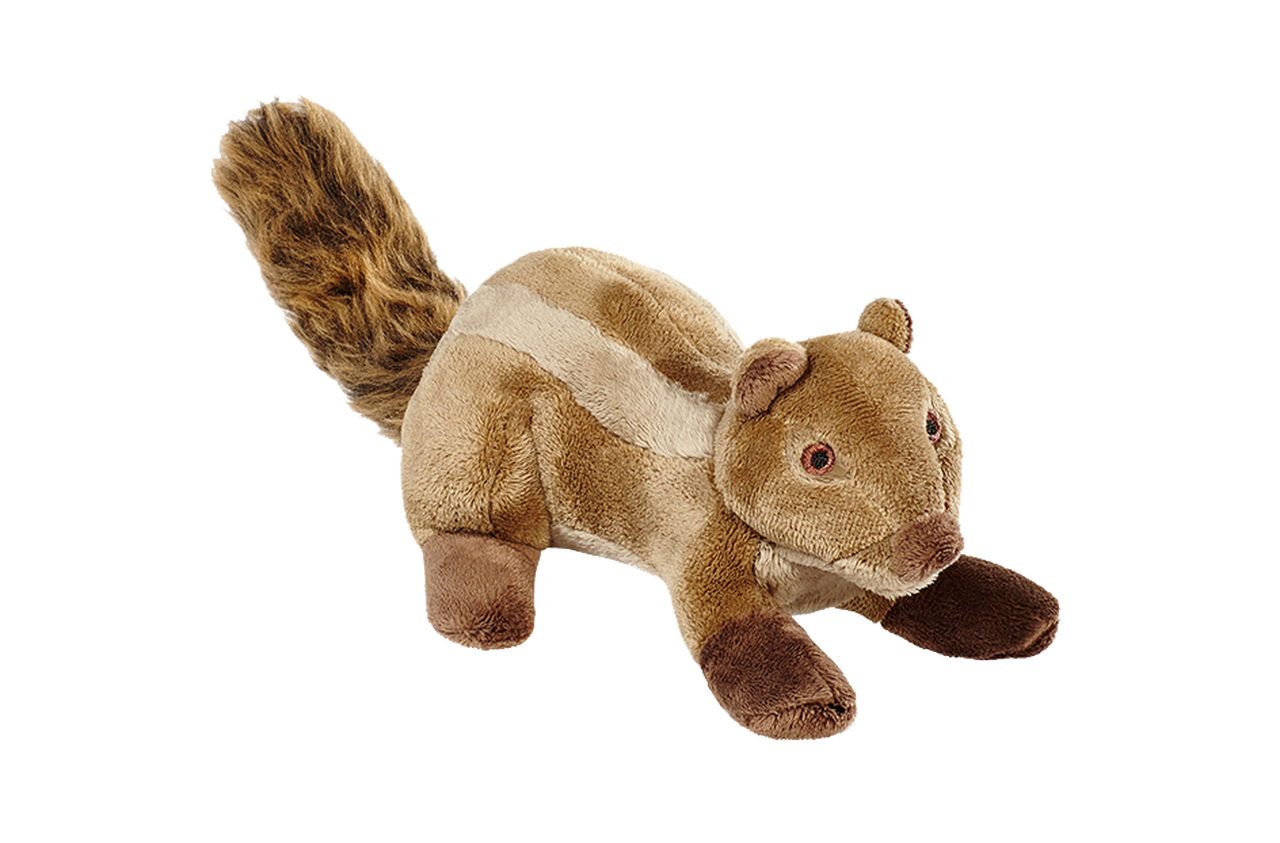 Fluff and Tuff Dog Toy -Peanut Chipmunk