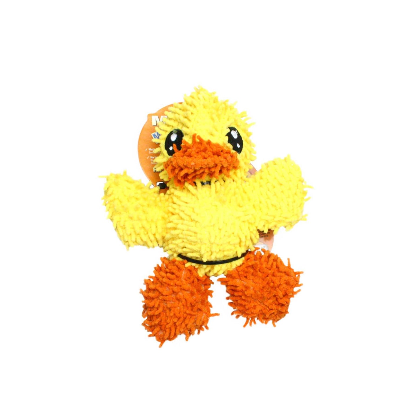 Tuffy Dog Toys - VIP Products - Mighty Jr Microfiber Ball Duck, Durable, Squeaky Dog Toy