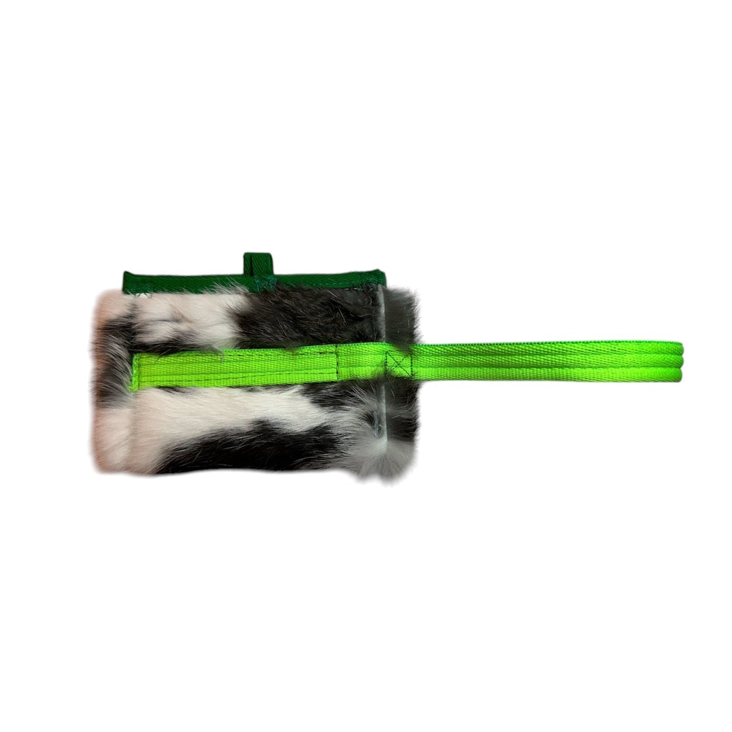 Rabbit Fur Treat Pouch with Handle