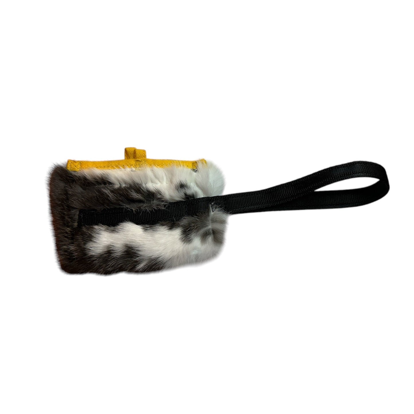 Rabbit Fur Treat Pouch with Handle