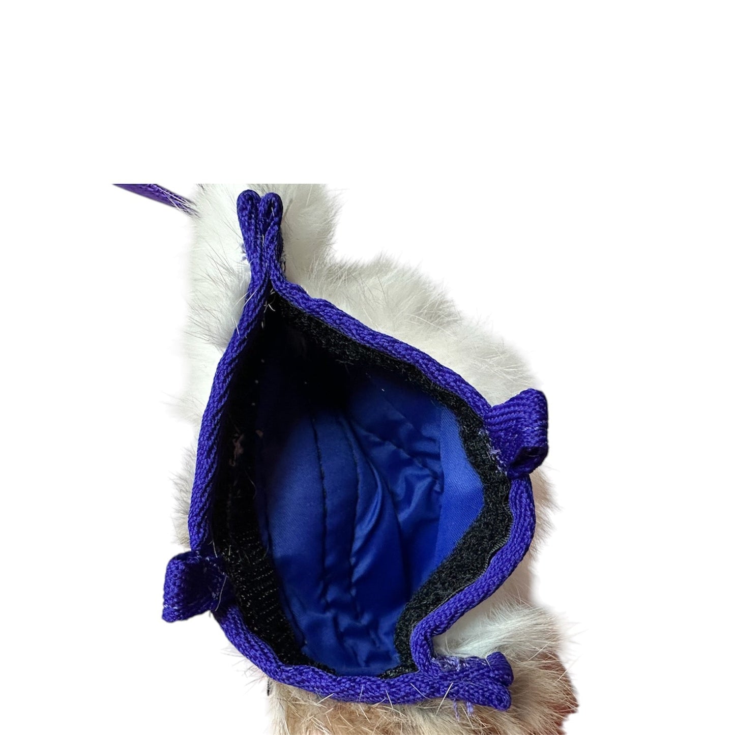 Rabbit Fur Treat Pouch with Handle